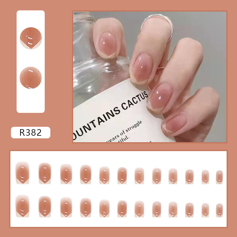 Simply Nude French| Short Squoval Manicure | Press On Nails