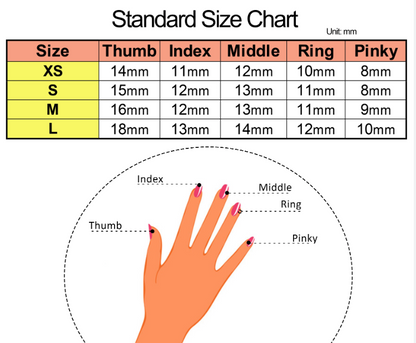 Galactic Enigma | Short Squoval Manicure | Handmade Press On Nails H398