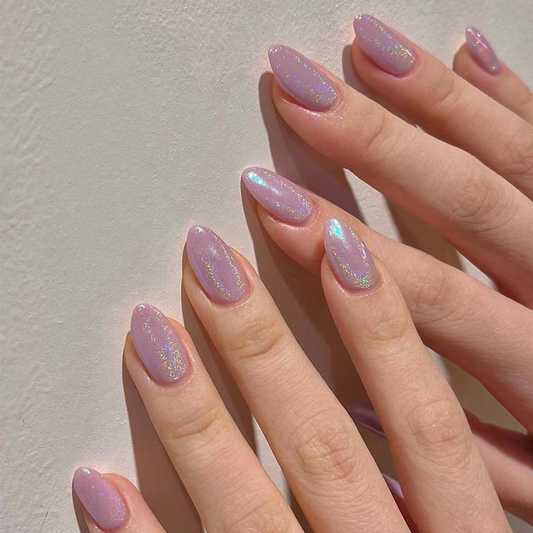 Purpe Aurora Almond Nails