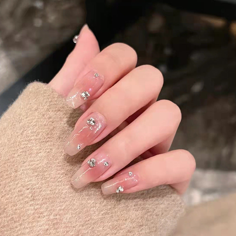 Dazzling Blush | Short Square Manicure | Press On Nail