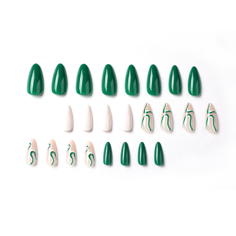 Highend Quality Artificial Fingernails Supplies Art New Fashion Short Almond Press On Nails Tips