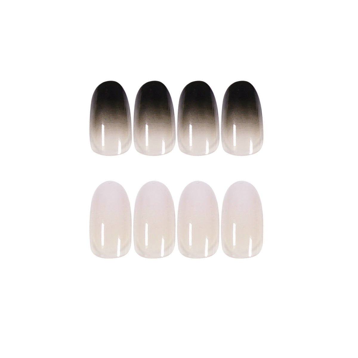 fast delivery customize 24pcs ombre short stilleto nail tips almond press on false nail high quality