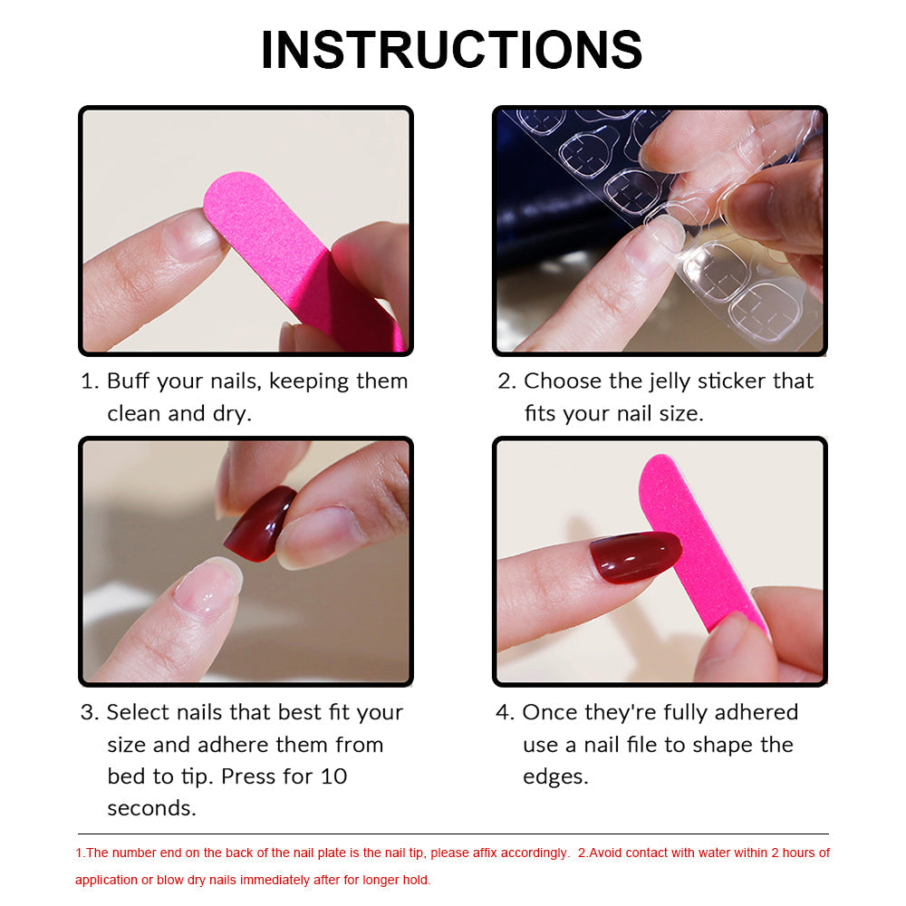 New Short Natural Press On Nails Short Square French Full Covering Acrylic Pink Nails Beauty Press On Nails For Women