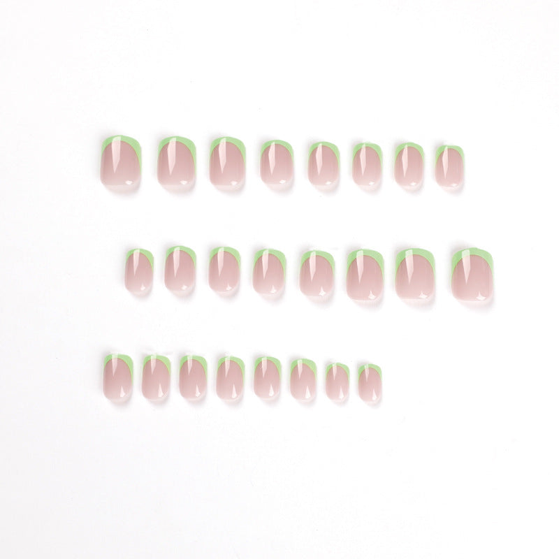 Soft Gel High Quality Material Artificial Fingernails Short Oval Fake Nails Luxury Packaging Press On Nails