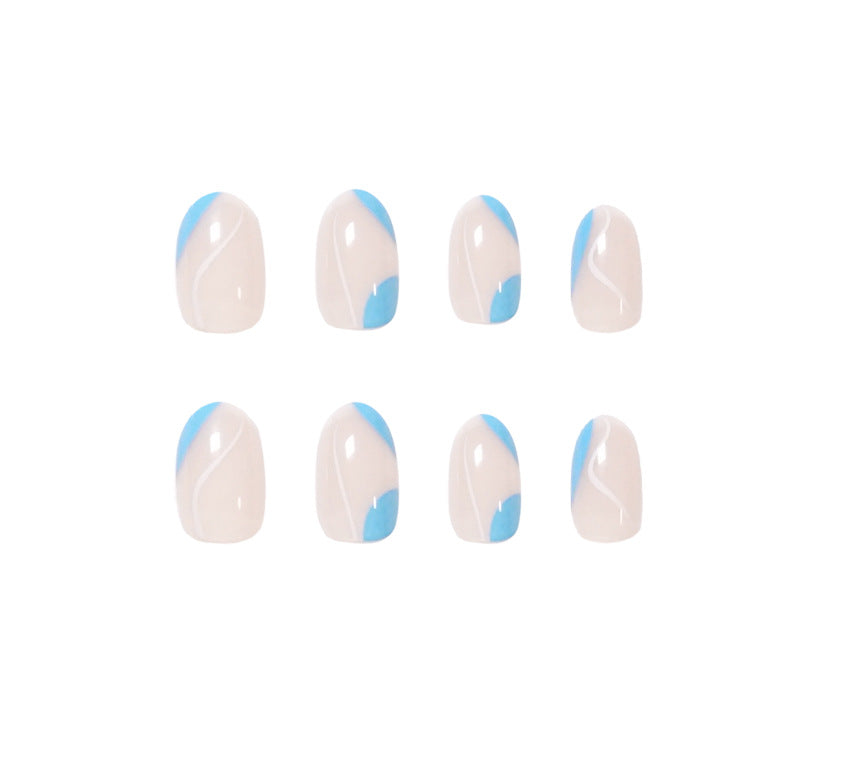 New Arrival Eco Friendly False Nail Short Almond Press On Nails Tips Wholesale