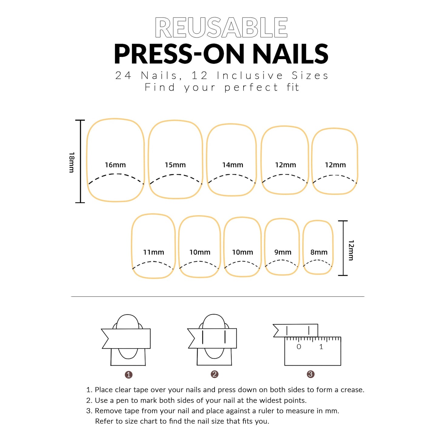 New Short Natural Press On Nails Short Square French Full Covering Acrylic Pink Nails Beauty Press On Nails For Women