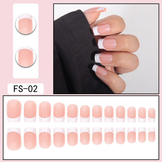 Timeless Classic French Manicure Squoval Nails