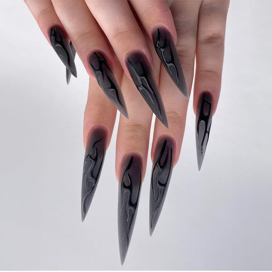 Dramatic Long Stiletto Nails