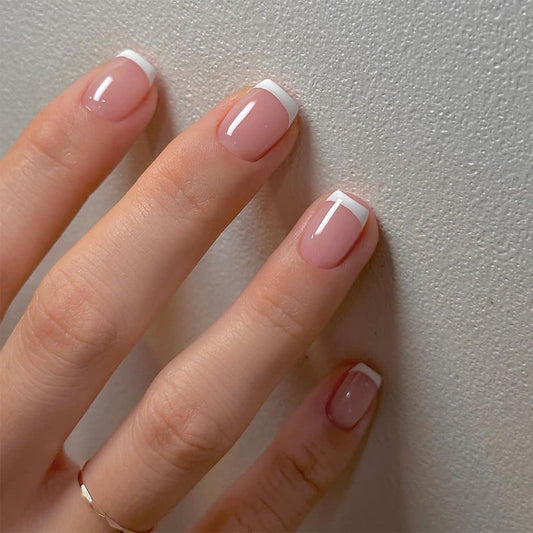 Timeless French Manicure Gel Nails