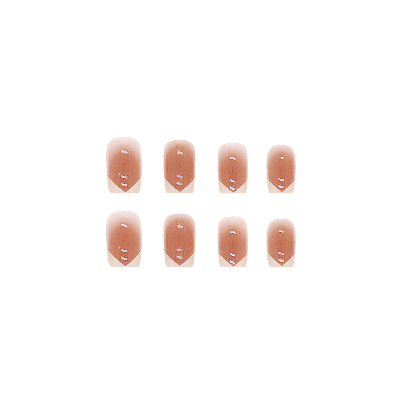 Simply Nude French| Short Squoval Manicure | Press On Nails