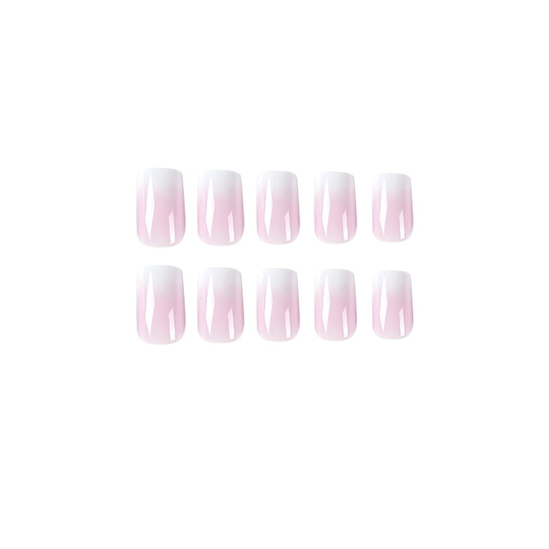 Blush Frost | Short Squoval Manicure | Press On Nails N349