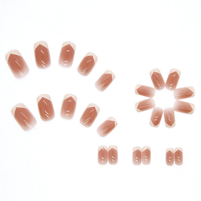 Simply Nude French| Short Squoval Manicure | Press On Nails