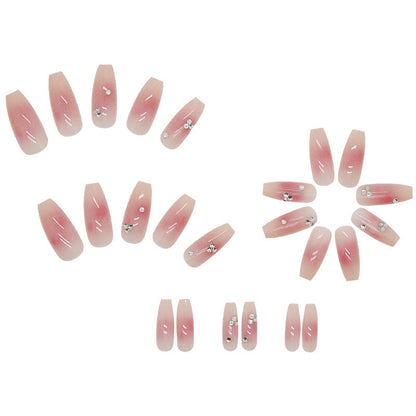 Dazzling Blush | Short Square Manicure | Press On Nail